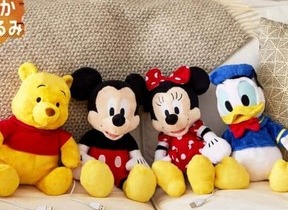 「あったかぬいぐるみ ディズニーキャラクターズ」　　USBケーブル繋ぐとポカポカ