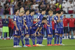 クロアチアにはPK戦で敗れたが、欧州の強豪を相手に日本代表は堂々の戦いぶりだった（写真：新華社/アフロ）