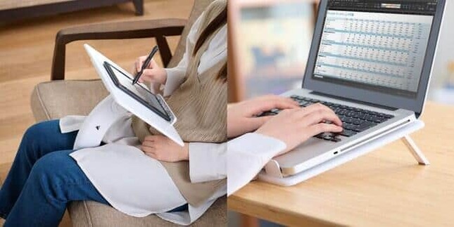 ローテーブルや床のほか、ソファに座っても