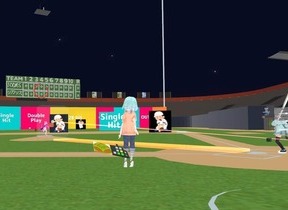 WBCに負けない！メタバース草野球大会　夢の剛速球にホームランと大熱戦