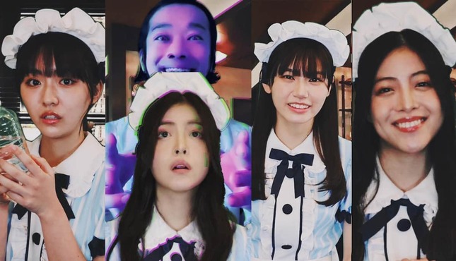 （左から）豊田ルナさん、ヨネミツさん、鎌田あゆさん、山本愛莉さん