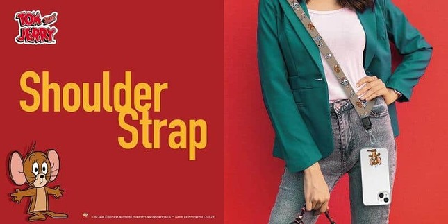 ショルダーストラップを簡単取り付け　トムとジェリー、タフィーデザインの全3種