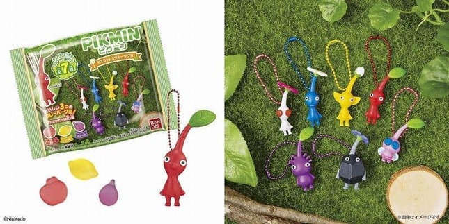 バッグなどに付けて持ち歩ける「ピクミン」のボールチェーン付きマスコットが付属