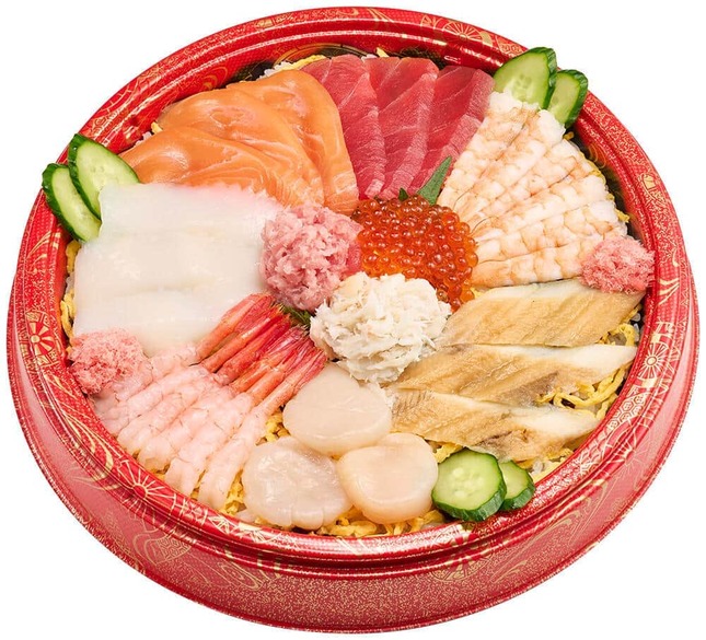 「ハレの日」にふさわしい豪華なちらし寿司、3人前と1人前を用意