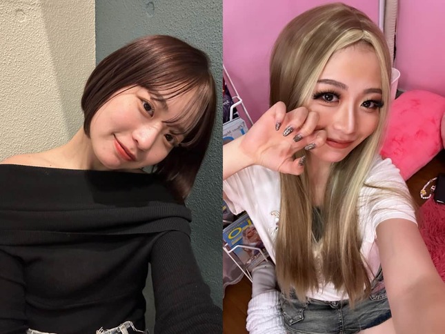 普段の武井さん（左）が、ラテ肌ギャルに変身