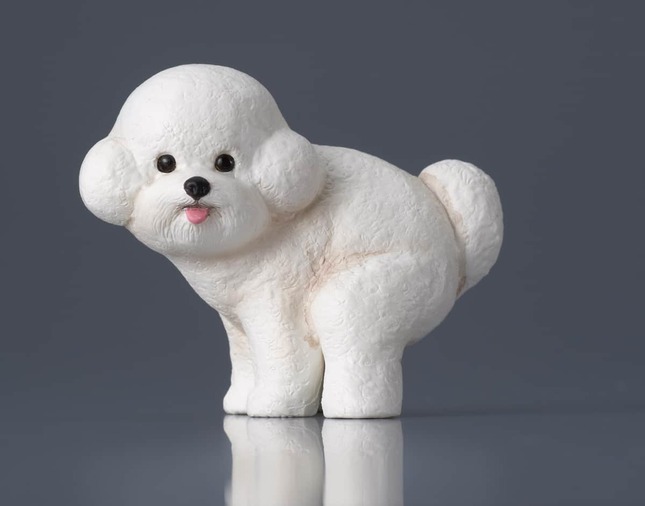 犬たちがふんばる愛らしい！？姿を再現した全6種
