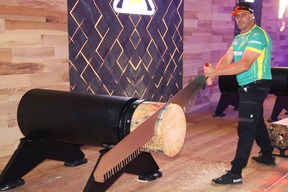 インタビューに答えてくれたオーストラリアチームのブラッド・デ・ローザ選手
