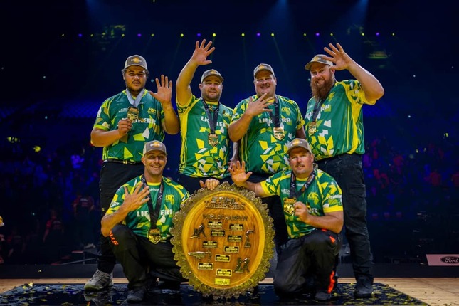 オーストラリアチームは国別対抗戦6連覇、通算10回目の優勝を飾った（Credits: STIHL TIMBERSPORTS®）
