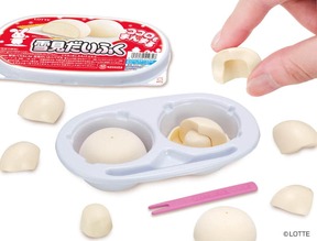 組み立てればかわいいサイズ感の「雪見だいふく」が完成
