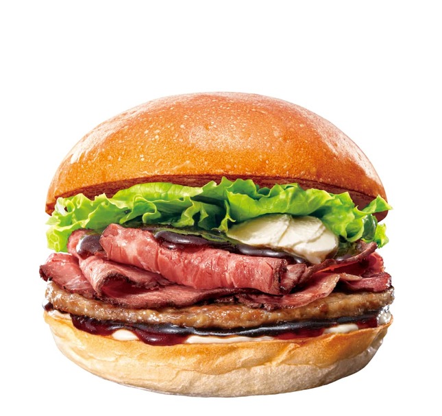 圧巻の肉量「ダブルローストビーフバーガー」など限定3メニュー
