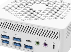 ファンレス設計の小型デスクトップPCにメモリー8GBモデル