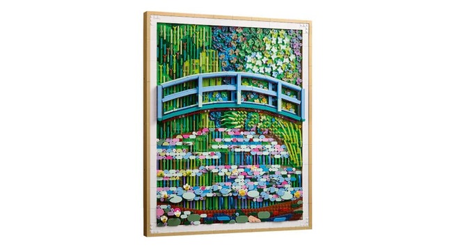 モネの代表作の1つをレゴブロックで立体的に表現