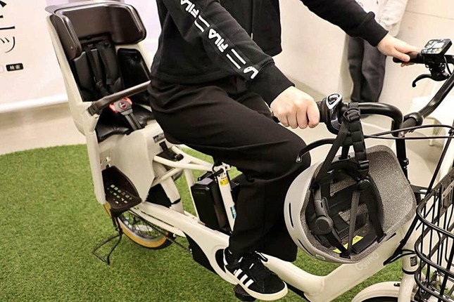 自転車にまたがっても「パツパツ感」がない