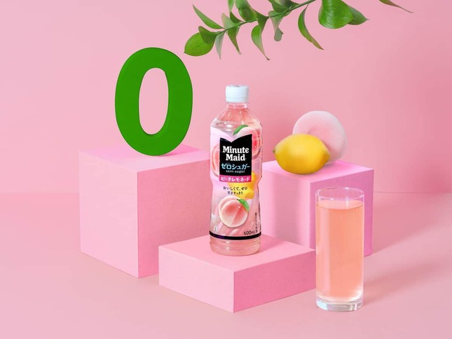 新作「ミニッツメイド ゼロシュガー ピーチレモネード」