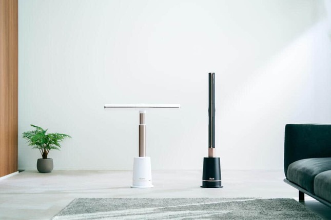 ブレードが回転、心地よい風を部屋中に
