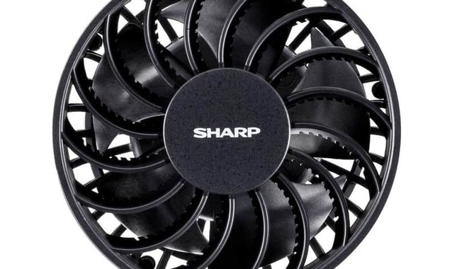サーキュレーターの構造とフクロウの翼を応用したハンディファン　シャープ