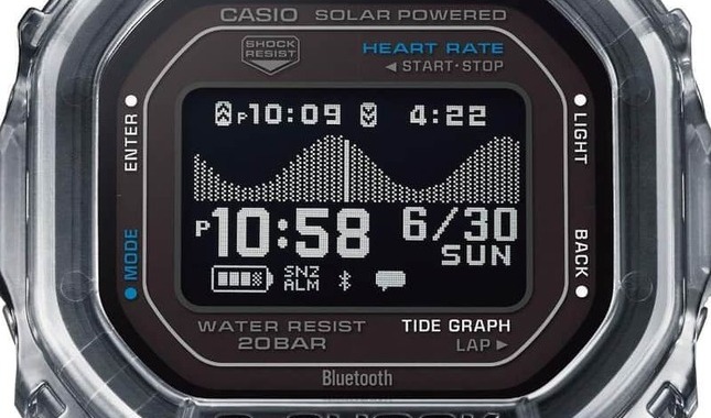心拍計測機能を搭載した「G-SHOCK」　G-LIDEシリーズ初