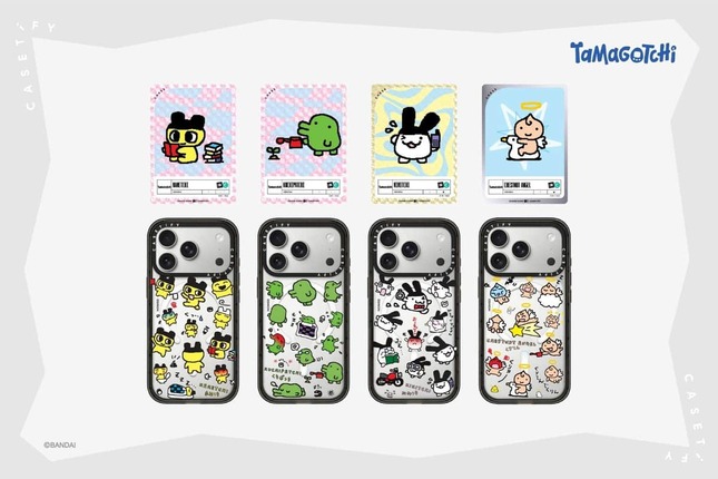 「たまごっち」の世界観をCASETiFY流にアレンジしたアイテムを多数用意
