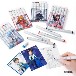 コラボデザインのマーカーでエヴァを描ける