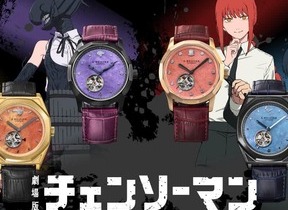 「チェンソーマン レゼ篇」デザインの自動巻き腕時計　各キャラをイメージしたカラーリング