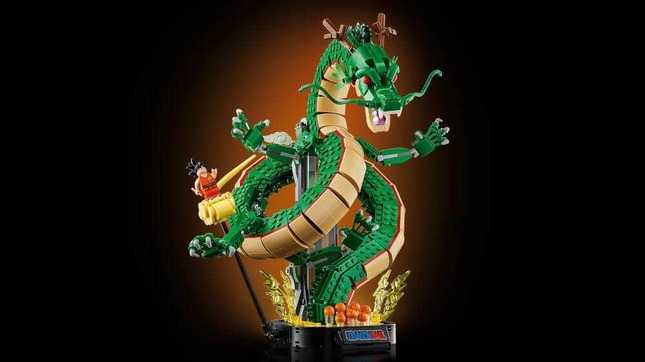 「ドラゴンボール」の「神龍」出現シーンをレゴブロックで