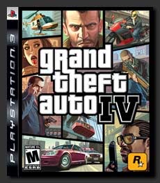 「GTA IV」のPS3版パッケージ。北米での実売価格は約60ドル