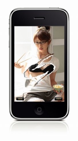 あのコの見たい部分を自由に破るアプリ　「妄撮for iPhone」販売開始