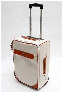 使い込むほど味が出る　帆布素材の丈夫なトロリーケース