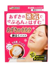 あずきのチカラでほかほか　顔ほぐマスク