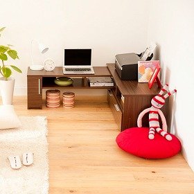 写真はコーナースペース向けのL字型レイアウト。
