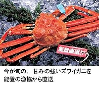 石川県産ズワイガニ、天然塩、米当たる　能登空港キャンペーン