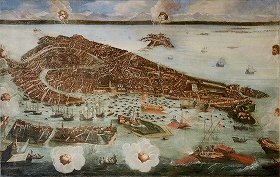 ヨーゼフ・ハインツ・イル・ジョーヴァネ《ヴェネツィアの眺望》1648-50年頃
コッレール美術館 (C)ヴェネツィア市立美術館群財団