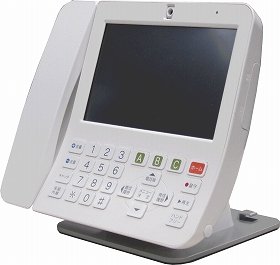7型液晶搭載のテレビ電話機 タッチパネルで操作ラクラク