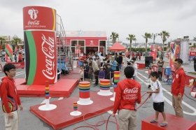 中田英寿さん、前園真聖さんも参加、「コカ･コーラ ロンドン チャレンジ」沖縄から始まる