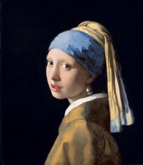 ヨハネス・フェルメール　「真珠の耳飾りの少女」　1665年頃
マウリッツハイス美術館蔵
