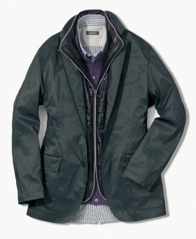 1着で3通りの着方　秋に最適「ベストレイヤードジャケット」