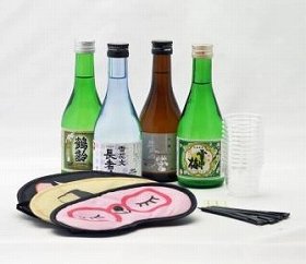 「きき酒」できる宴会セット　4種の日本酒「飲み比べ」