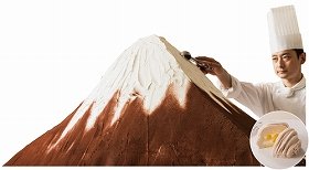 標高65センチの「富士山型モンブラン」　大阪のホテルに登場