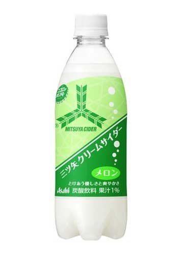 ファミマから、果汁使用の「三ツ矢クリームサイダーメロン 500ML」新発売！