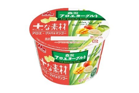 森永アロエヨーグルトにグァバとマンゴーのフルーティな味わいをプラス