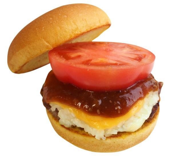 ゴーダ、チェダー、モッツァレラの特製ソース　フレッシュネスのチーズバーガー