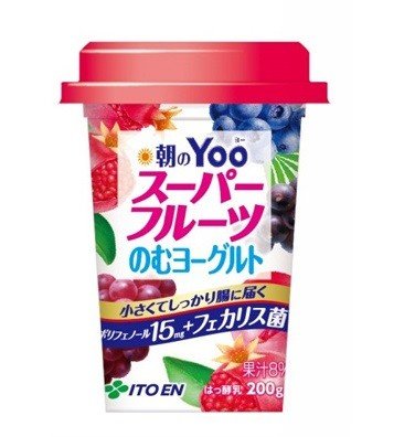 伊藤園から美容と健康に「朝のYooスーパーフルーツ　のむヨーグルト」新発売