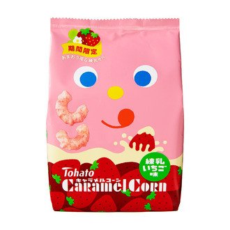 「キャラメルコーン・練乳いちご味」など東ハトからいちごを使った季節限定3商品