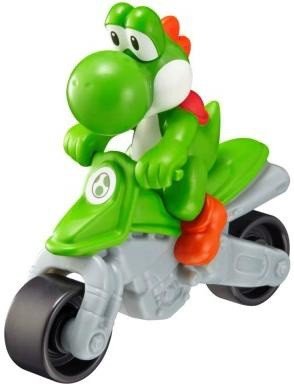 ヨッシーのフィギュアが乗ったバイク型おもちゃ　（C）2014 Nintendo Licensed by Nintendo