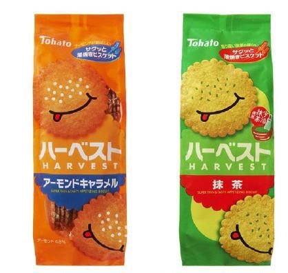 東ハト「ハーベスト」に「抹茶」と「アーモンドキャラメル」