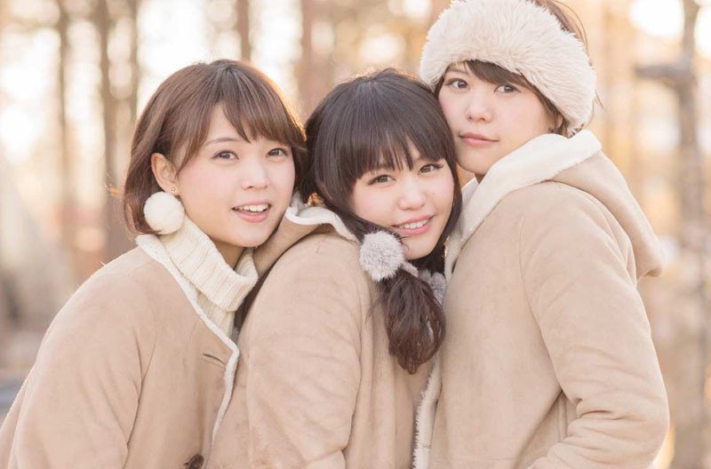 Negicco（左からKaede、Nao☆、Megu）