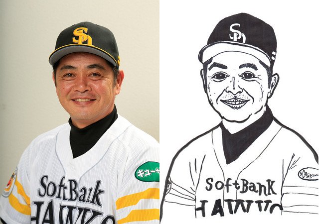 ソフトバンク工藤新監督就任記念の「Welcomeグッズ」　11歳の似顔絵アーティストとコラボ