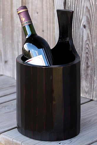 職人が磨き上げた「竹ワインクーラー」　日本酒にもインテリアにも