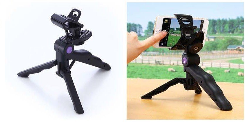 大型スマホにも対応した「3WAY三脚」自撮りにもスタンドとしても使える
