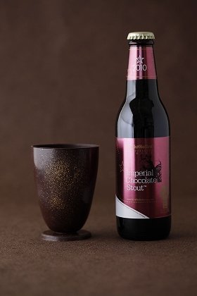 チョコビール＆チョコレート製グラス　地ビールのサンクトガーレン